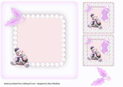 Baby Girl's Christmas Insert