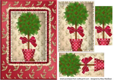 Christmas Topiary Pyramid Card