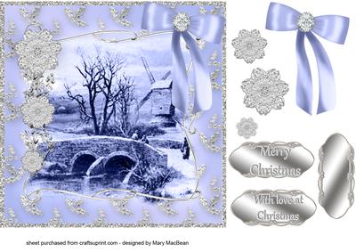 A Winter's Day - Blue and Silver
