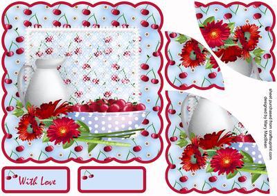 Bowl of Cherries Corner Stacker Card