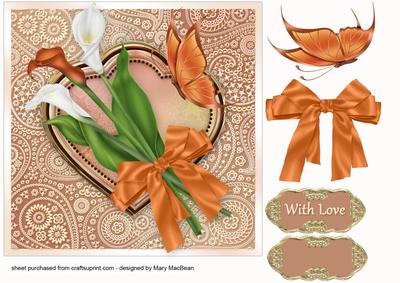 Three Lilies with Love Card Front