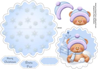 Christmas Wobbles - Teddy Snow Fight