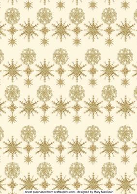 Gold on Cream Christmas Backgound