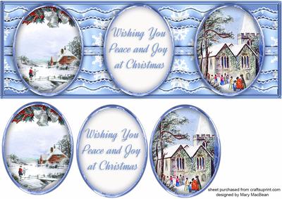 Peace and Joy Large Dl Card Front