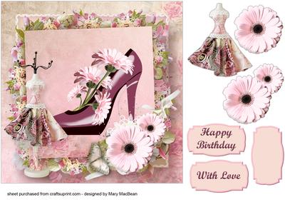 Pink and Girly Card Front