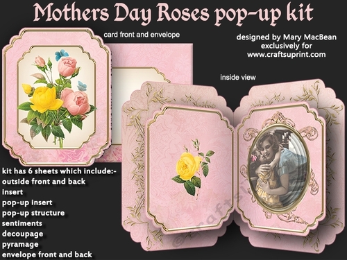 Mothers Day Roses Pop-up Kit