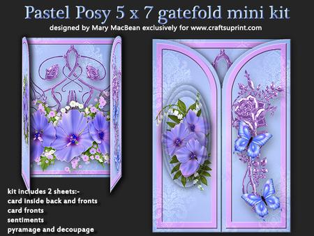Pastel Posy 5 x 7 Gatefold Mini Kit