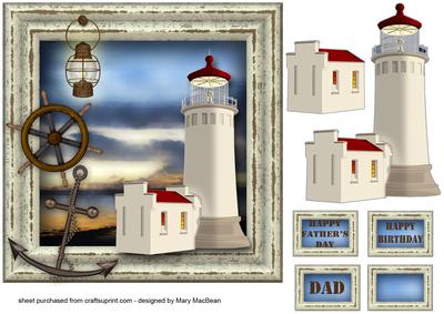 The Lighthouse Father's Day or Birthday Card