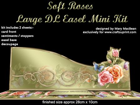Soft Roses Large Dl Easel Mini Kit