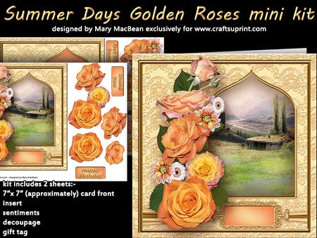 Summer Days Golden Roses Mini Kit