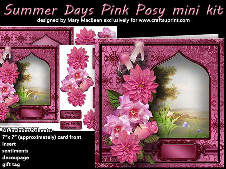 Summer Days Pink Posy Mini Kit