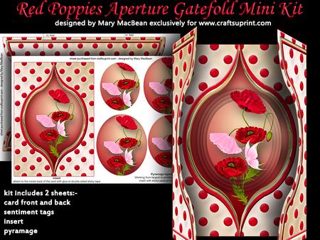 Red Poppies Aperture Gatefold Mini Kit