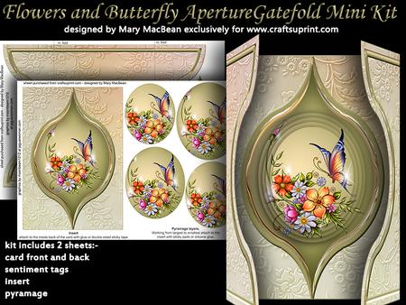 Flowers and Butterfly Gatefold Mini Kit