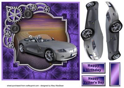 Out on the Highway Birthday or Father's Day Card