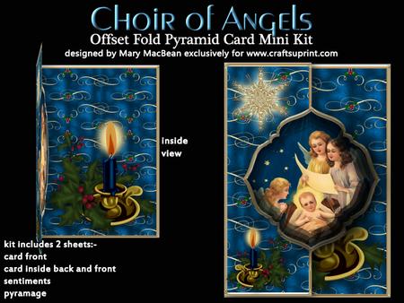Choir of Angels Offset Fold Card Mini Kit