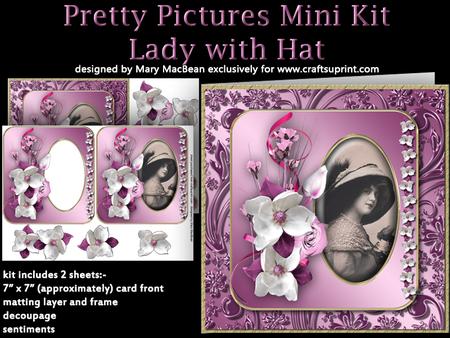 Pretty Pictures Mini Kit - Lady with Hat