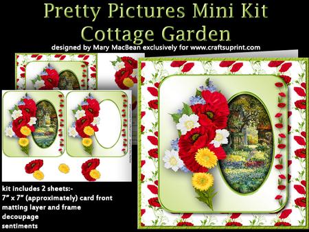 Pretty Pictures Mini Kit - Cottage Garden