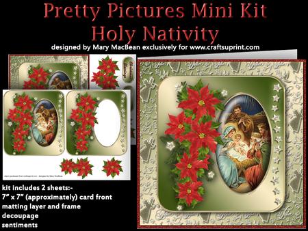 Pretty Pictures Mini Kit - Holy Nativity