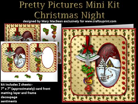 Pretty Pictures Mini Kit - Christmas Night