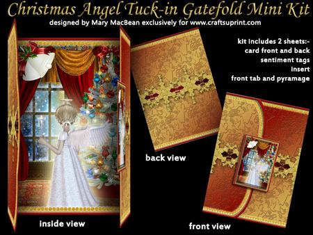 Christmas Angel Tuck-in Gatefold Mini Kit