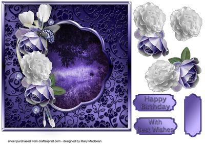 Midnight Forest with Roses