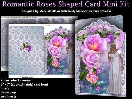 Romantic Roses Shaped Card Mini Kit