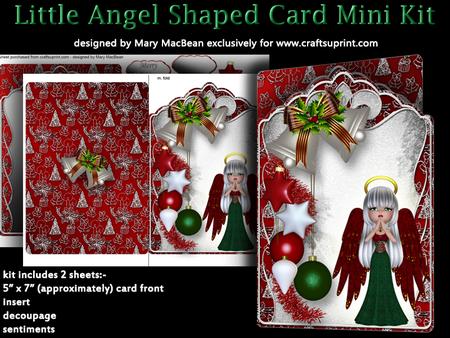 Little Angel Shaped Card Mini Kit