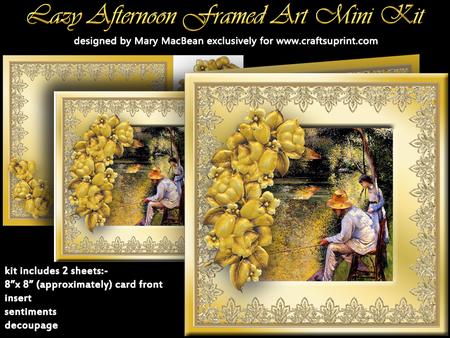 Lazy Afternoon Framed Art Mini Kit