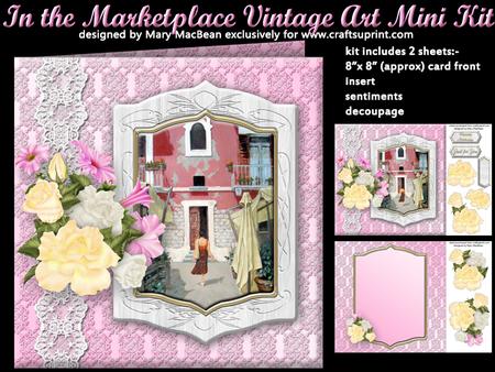 In the Marketplace Vintage Art Mini Kit