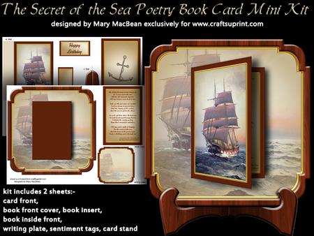 The Secret of the Sea Poetry Book Card Mini Kit