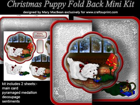Christmas Puppy Fold Back Mini Kit