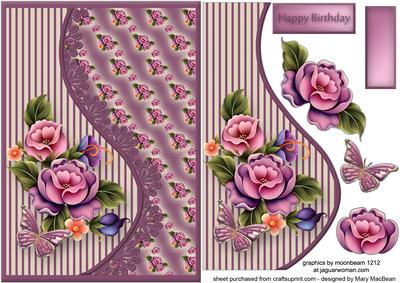In the Garden Teardrop Side Panel Card