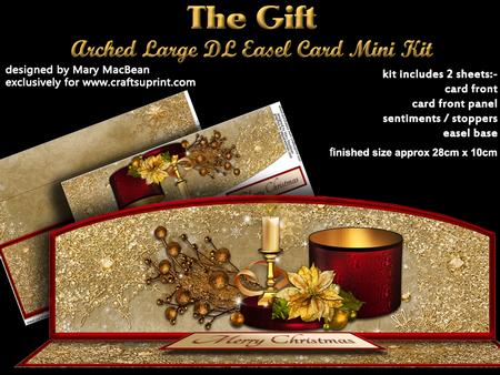The Gift Arched Large Dl Easel Card Mini Kit