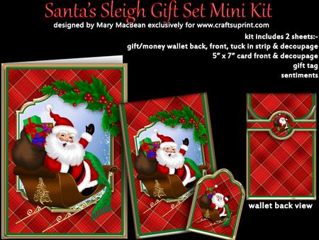 Santa's Sleigh Gift Set Mini Kit