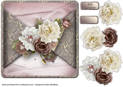 Faded Beauty Mock Wrap Card Front