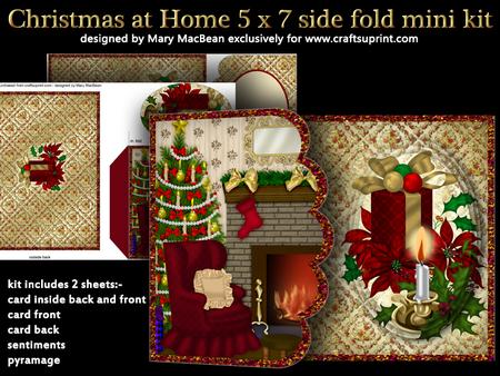 Christmas at Home 5x7 Side Fold Mini Kit