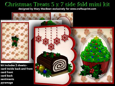 Christmas Treats 5x7 Side Fold Mini Kit