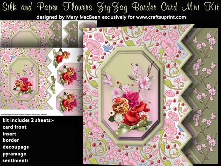Silk and Paper Flowers Zig Zag Border Mini Kit