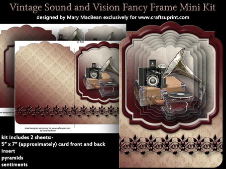 Vintage Sound and Vision Fancy Frame Mini Kit