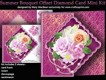 Summer Bouquet Offset Diamond Card Mini Kit