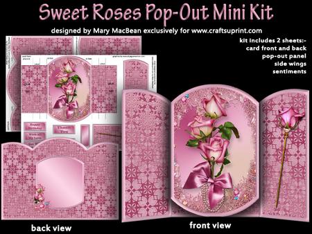 Sweet Roses Pop-out Mini Kit