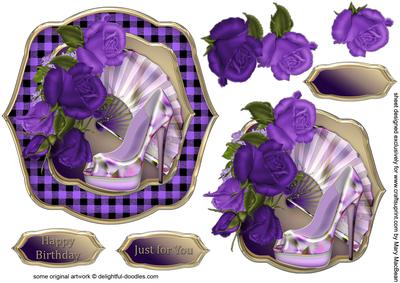 Shoes and Fan Shaped Topper