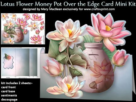Lotus Flower Money Pot Over the Edge Card Mini Kit
