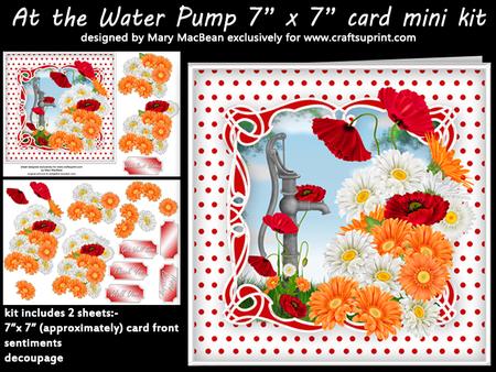 At the Water Pump 7" x 7" Card Mini Kit