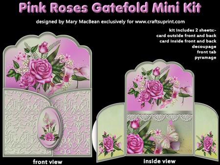 Pink Roses Gatefold Mini Kit