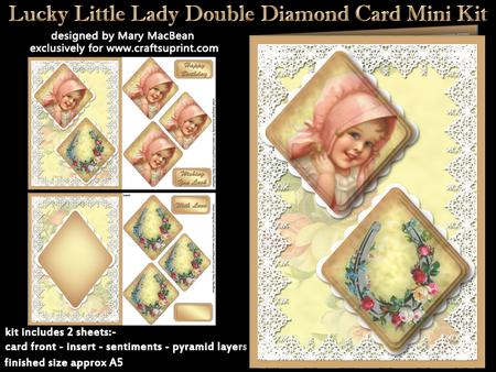 Lucky Little Lady Double Diamond Card Mini Kit