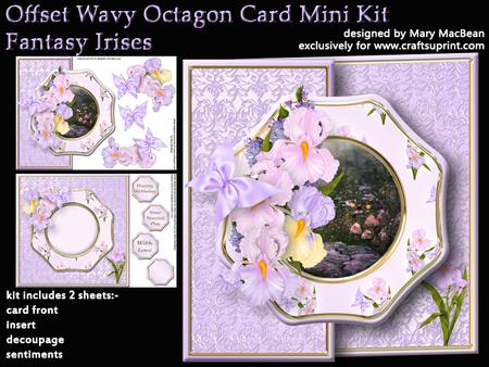 Offset Wavy Octagon Mini Kit - Fantasy Irises