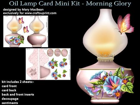 Oil Lamp Card Mini Kit - Morning Glory