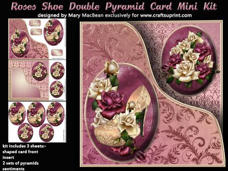 Roses Shoe Double Pyramid Card Mini Kit