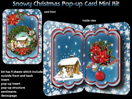 Snowy Christmas Pop-up Card Mini Kit